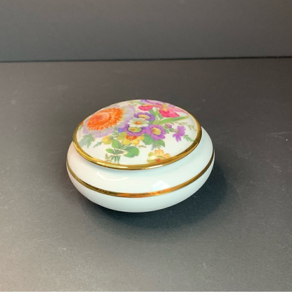 Gloria Bayreuth Hand Painted Trinket Jar Box